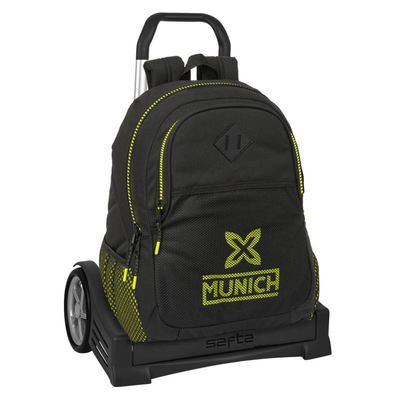 Schulrucksack mit Rädern Munich Beat Schwarz 32 x 44 x 16 cm von Munich