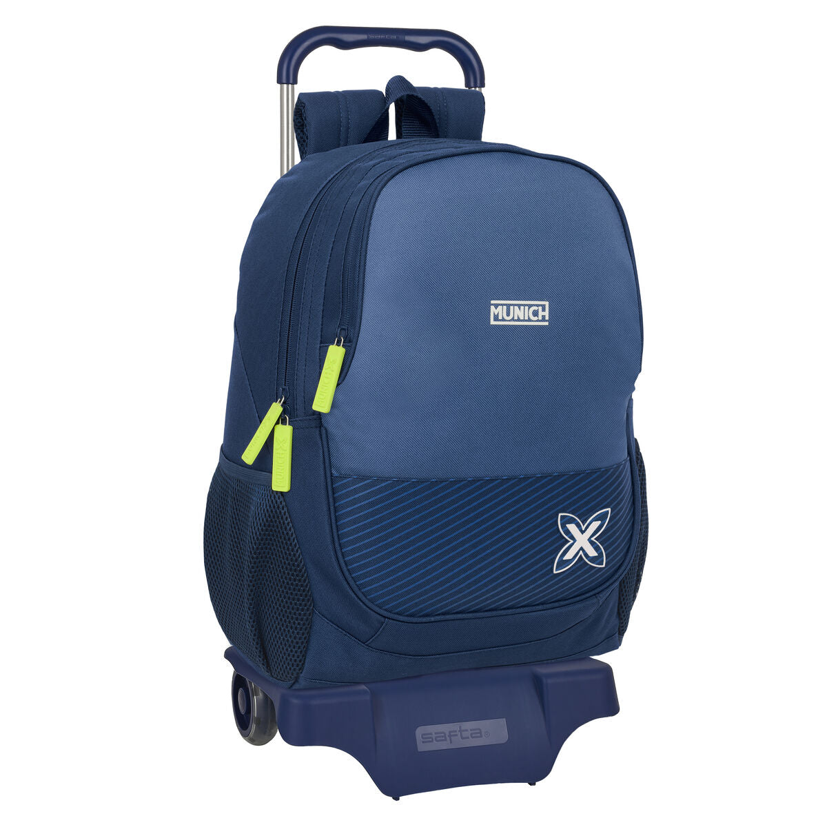Schulrucksack mit Rädern Munich Blue indigo Blau 32 x 44 x 16 cm Schulrucksack mit Rädern Munich Blue indigo Blau 32 x 44 x 16 cm von Munich