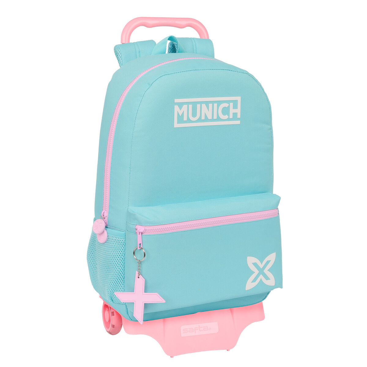 Schulrucksack mit Rädern Munich Heaven Celeste 30 x 46 x 14 cm Schulrucksack mit Rädern Munich Heaven Celeste 30 x 46 x 14 cm von Munich