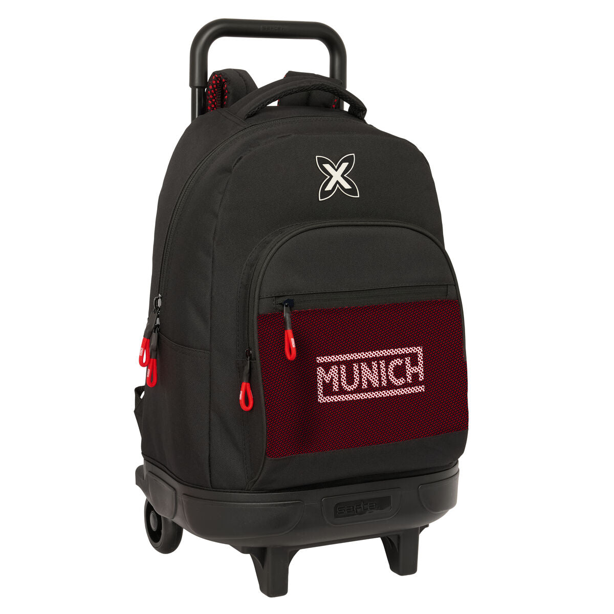 Schulrucksack mit Rädern Munich Vulcan Schwarz 33 x 45 x 22 cm Schulrucksack mit Rädern Munich Vulcan Schwarz 33 x 45 x 22 cm von Munich