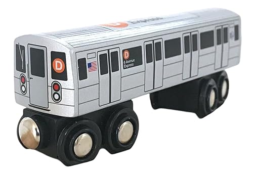 MUNI PALS Munipals MP01_110D Holz U-Bahn Zug Auto NYC R68 6th Avenue Express D Zug MUNI PALS Munipals MP01_110D Holz U-Bahn Zug Auto NYC R68 6th Avenue Express D Zug von Munipals