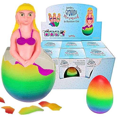 Murago - 6 x Wachsende Meerjungfrau im Jumbo Ei ca. 10cm - Schlüpf Ei magisches Spielzeug Kindergeburtstag Mitgebsel Mitbringsel für Mädchen Murago - 6 x Wachsende Meerjungfrau im Jumbo Ei ca. 10cm - Schlüpf Ei magisches Spielzeug Kindergeburtstag Mitgebsel Mitbringsel für Mädchen von Murago