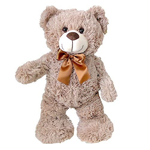 Murago - Plüsch Bär mit Schleife ca. 50cm Grau-Braun - Teddybär Plüschtier Kuscheltier Stofftier mittelgroß Taupe Baby Kinder Geschenk weich Dekoration Kinderzimmer Murago - Plüsch Bär mit Schleife ca. 50cm Grau-Braun - Teddybär Plüschtier Kuscheltier Stofftier mittelgroß Taupe Baby Kinder Geschenk weich Dekoration Kinderzimmer von Murago