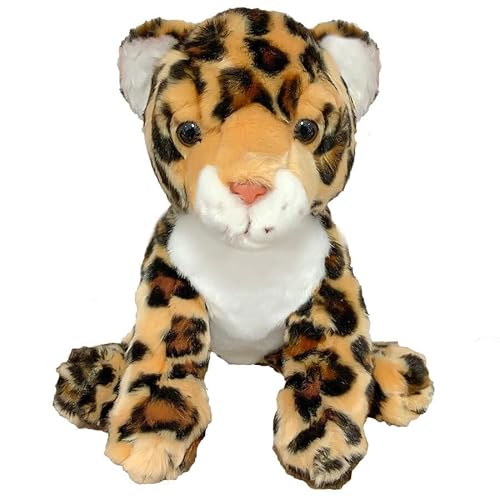 Murago - Plüschtier Leopard ca. 26cm - Kuscheltier Plüsch Tier Stofftiere klein/Mittelgroß sitzend Raubtier Katze von Murago