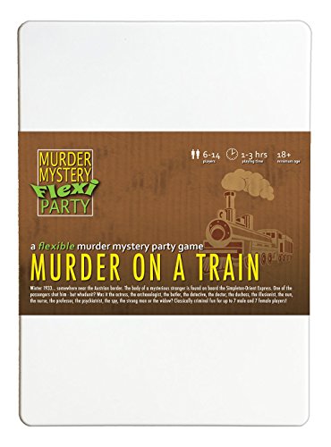 Murder Mystery Flexi Party Murder on a Train 6-14 Player Dinner Party Game von Murder Mystery Flexi Party