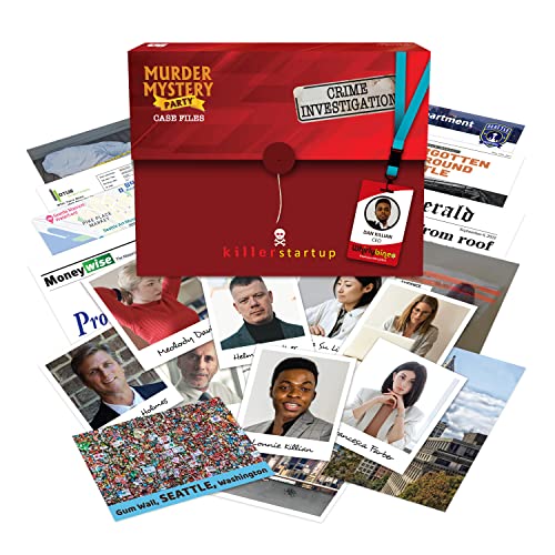 Murder Mystery Party University Games Case Dateien: Killer Startup Unsolved Mystery Detective Case File Game Play Alone, with Friends, Family or for Couples Date Night Ages 14+ from von Murder Mystery Party