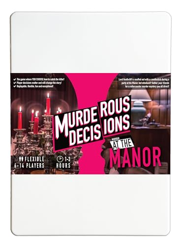 Murder at The Manor (2024) 6-14 Spieler Flexibler Mord Mystery Dinner Partyspiel von Murderous Decisions