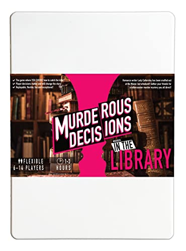 Murder in the Library 6-14 Player Murder Mystery Dinner Game von Murderous Decisions