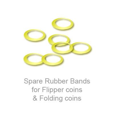 Ersatz-Gummibänder für Flipper-Münzen und Faltmünzen – (25 pro Packung), Zaubertrick, keine Fähigkeiten erforderlich von Murphy's Magic Supplies, Inc.