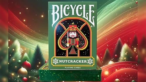 Fahrrad-Nussknacker (grün vergoldet) Spielkarten von Murphy's Magic Supplies, Inc.