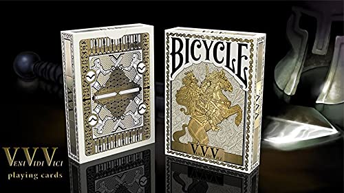 Bicycle VeniVidiVici Metallic-Spielkarten von Collectable Playing Cards, tolles Geschenk für Kartensammler von Murphy's Magic Supplies, Inc.