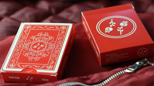 Rote Rosen Spielkarten von Daniel Schneider | Cooles Pokerdeck zum Sammeln | Karten für Zauberer und Zaubertricks von Murphy's Magic Supplies, Inc.