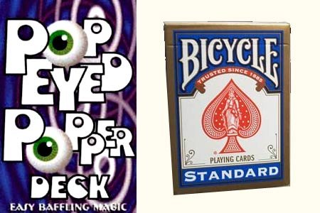 Pop Eyed Popper Deck Bicycle (Blue) von Murphy's Manufacturing