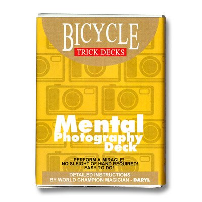 Murphy's Manufacturing Mental Photo Deck Bicycle (Red) - Trickkartenspiel für alle Altersgruppen ab 0 Jahren von Murphy's Manufacturing