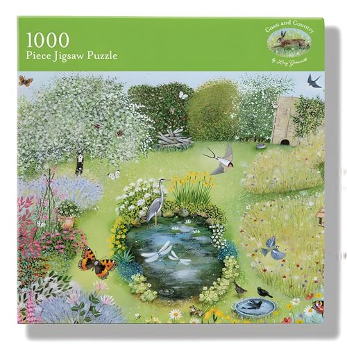 Puzzle mit 1000 Teilen – "Wildlife Garden" künstlerisches Design von Lucy Grossmith – Vollbild-Poster enthalten von Museums & Galleries