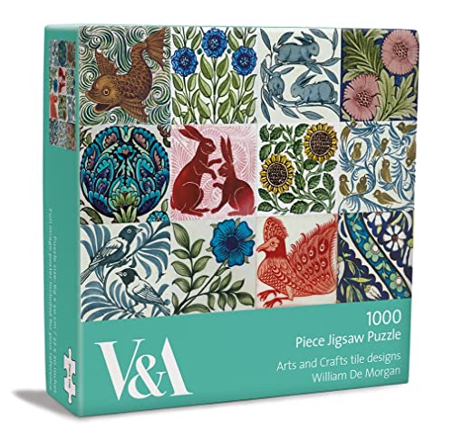 V&A William De Morgan Arts and Crafts Fliesen-Designs 1000 Teile Puzzle von Museums & Galleries