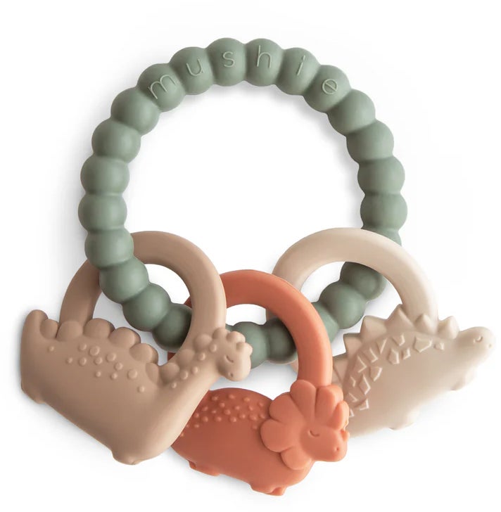 Mushie Beißring Dino, Grün Mushie Beißring Dino, Grün von Mushie