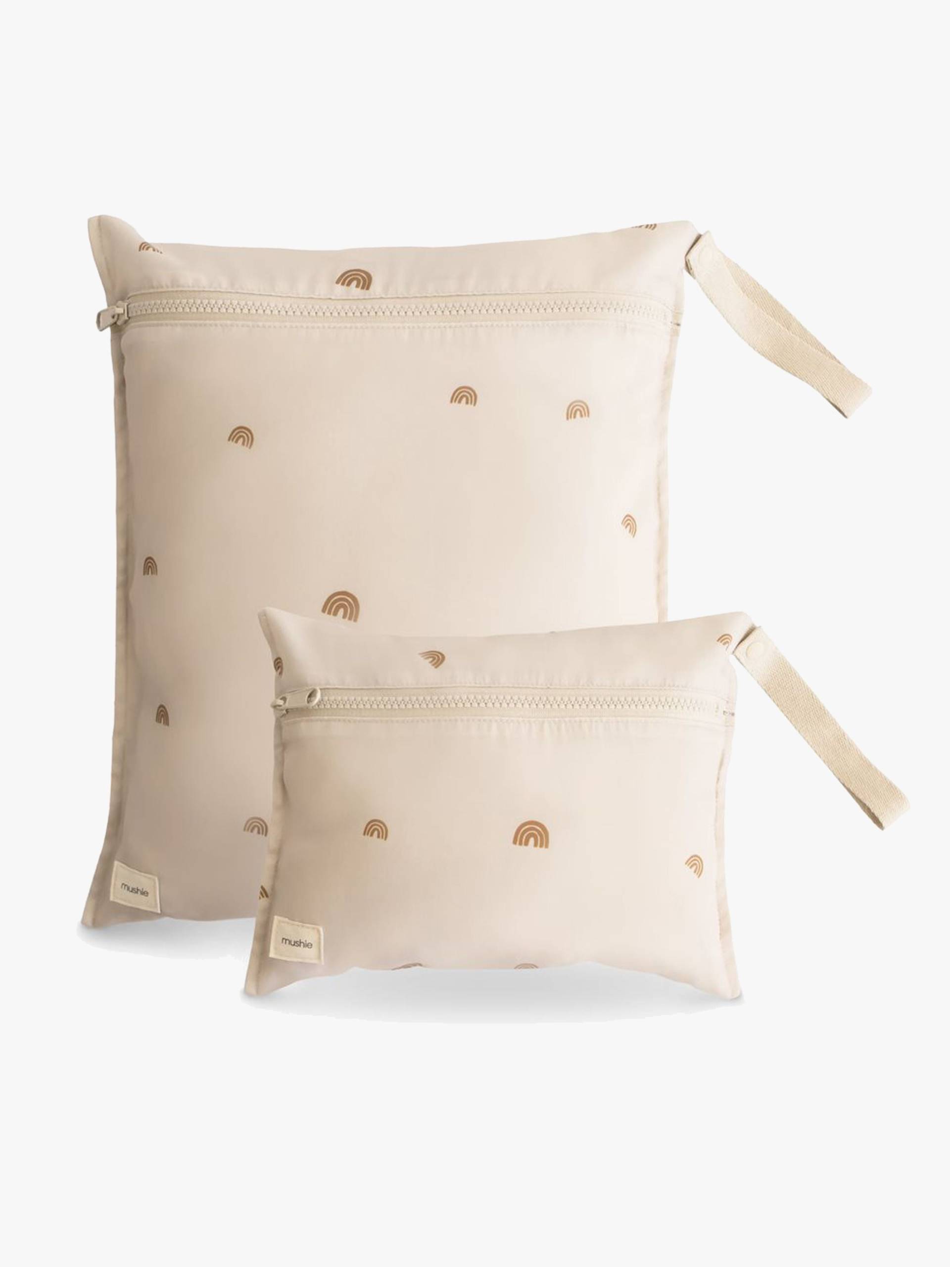 Mushie Wasserdichter Wet Bag 2er-Pack, Rainbow Mushie Wasserdichter Wet Bag 2er-Pack, Rainbow von Mushie