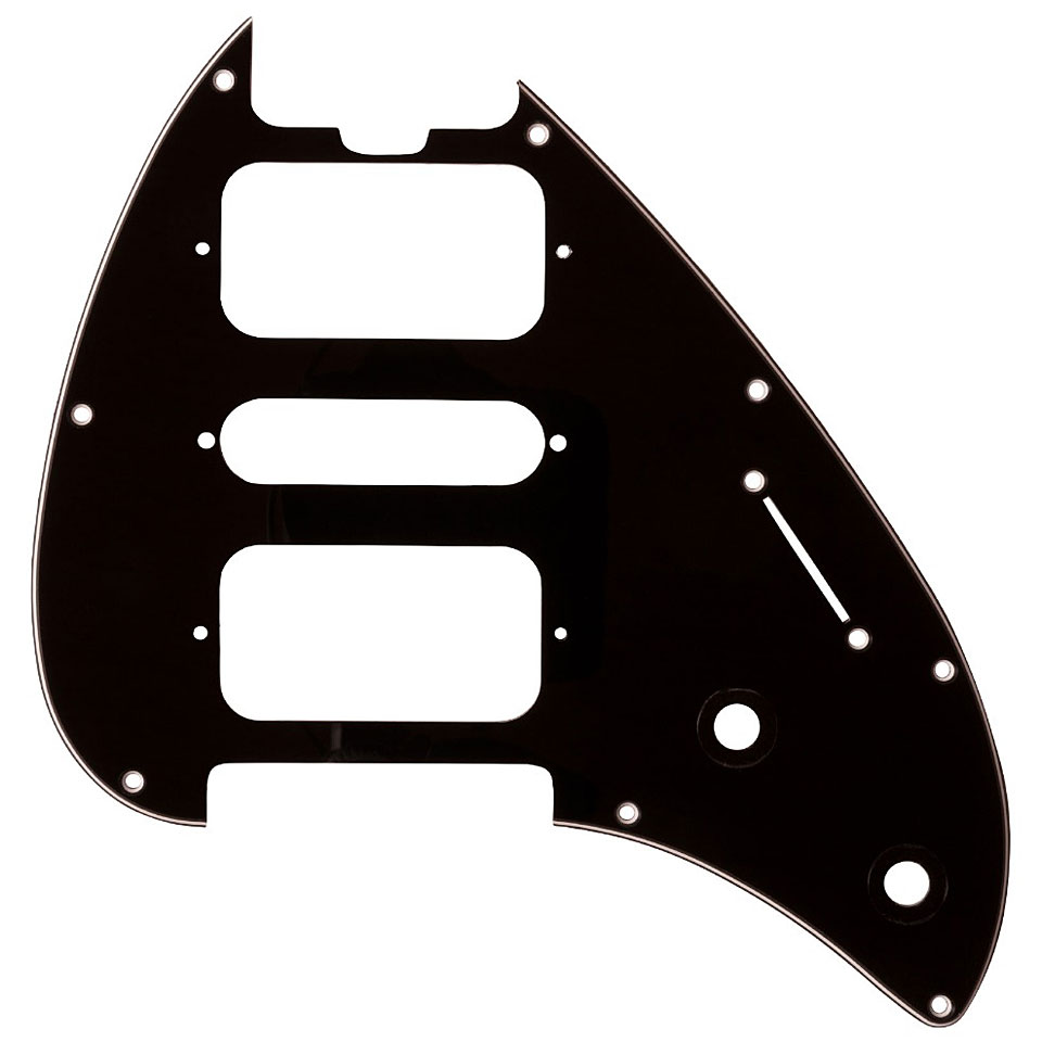 Music Man Pickguard Silhouette HSH 5-Bolt Trem (New) Black Pickguard von Music Man