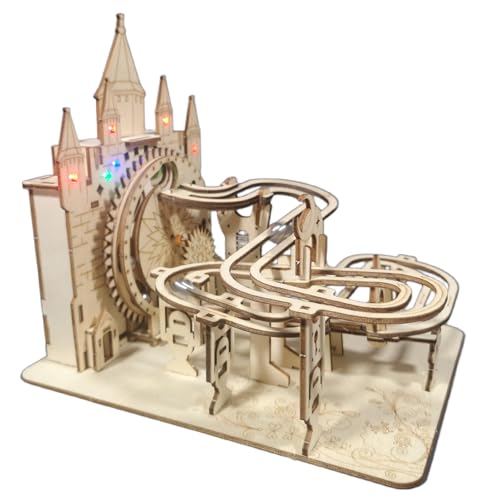 3D Holz Puzzle Murmelbahn mit LED Lichtern Sound DIY Mechanischer Modellbausatz für Erwachsene Jugendliche Tischdeko 3D Holz Puzzle Murmelbahn mit LED Lichtern Sound DIY Mechanischer Modellbausatz für Erwachsene Jugendliche Tischdeko von Music Park