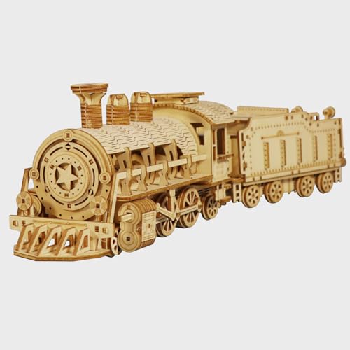 3D Holzpuzzle für Erwachsene 14+ 280+ PCS DIY Mechanisches Zugmodell mit beweglichen Rädern Challenge Geschenk Wohnraum-Dekor-Hauptstück von Music Park