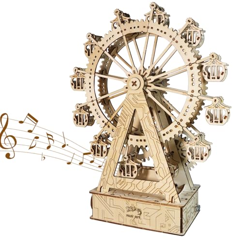 3D Wooden Puzzle Gear Ferris Wheel Music Box You Are My Sunshine Handmade Assembly Model Kit Holidays Brthdays von Music Park