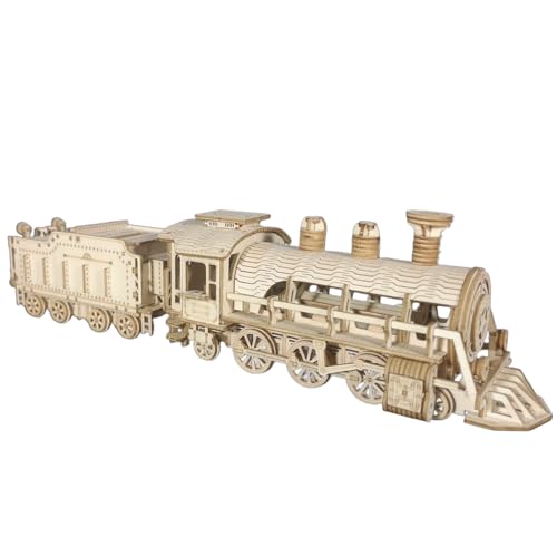 3D Wooden Puzzle für Erwachsene Mechanischer Modellbau Bausatz Zug Dekor DIY Bastel Geschenk Vintage Design 3D Wooden Puzzle für Erwachsene Mechanischer Modellbau Bausatz Zug Dekor DIY Bastel Geschenk Vintage Design von Music Park