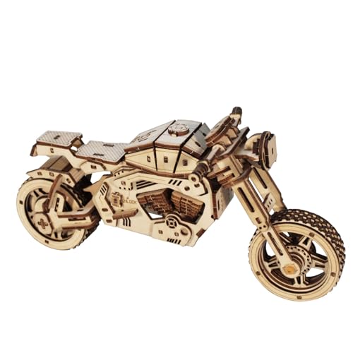 MUSIC PARK 3D Holzpuzzle Motorrad Bausatz für Erwachsene Modellbausatz Geschenkideen für Männer und Frauen von Music Park