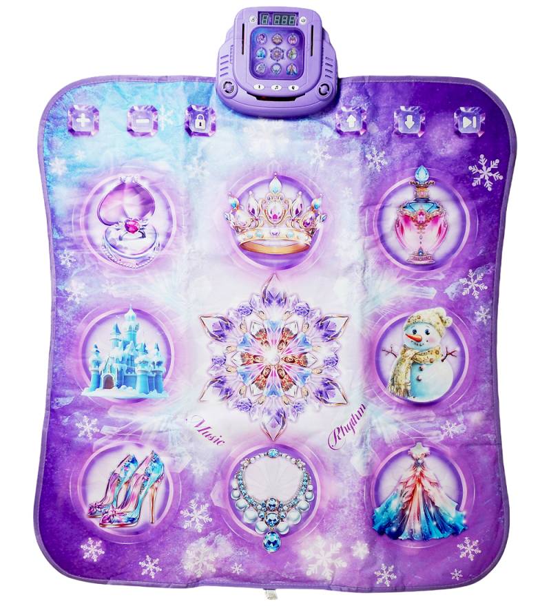 Music Tanzmatte m. Sound/Licht - 103 cm - Eisprinzessin - Music - One Size - Spielzeug Music Tanzmatte m. Sound/Licht - 103 cm - Eisprinzessin - Music - One Size - Spielzeug von Music