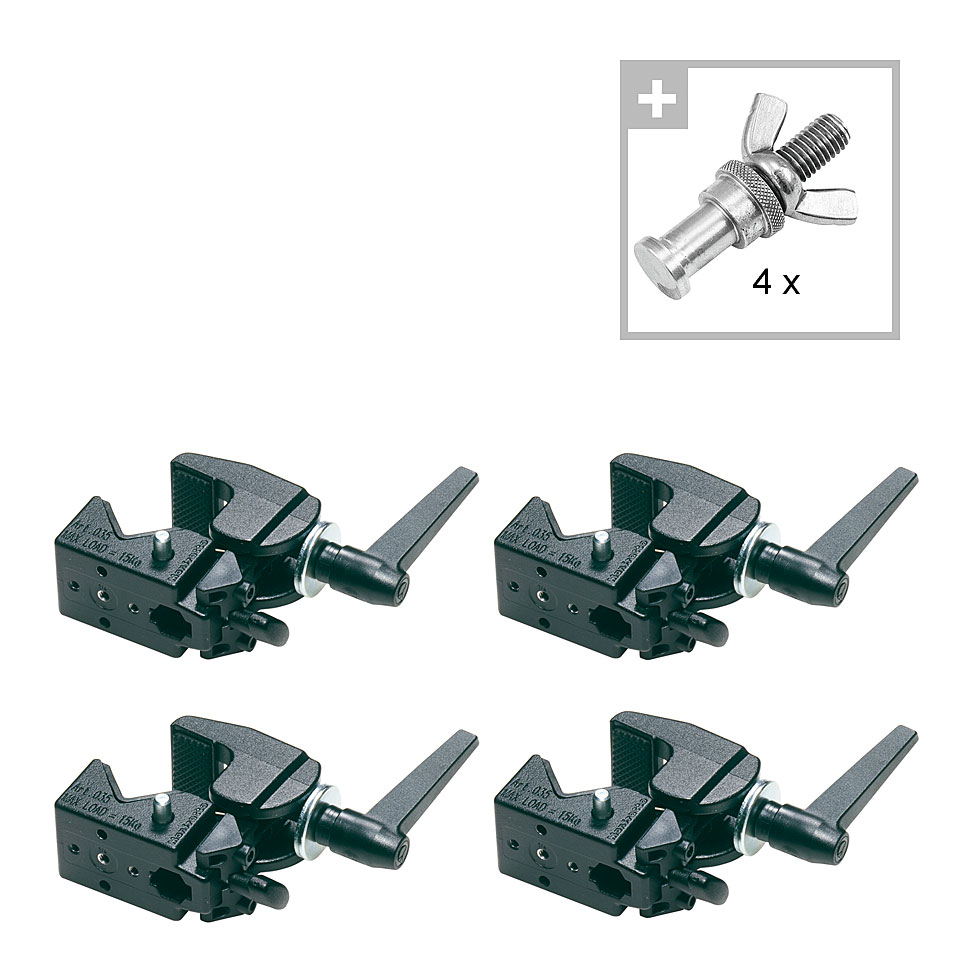 Musik Produktiv 035 Superclamp TH-2SC 4pack Riggingmaterial von Musik Produktiv