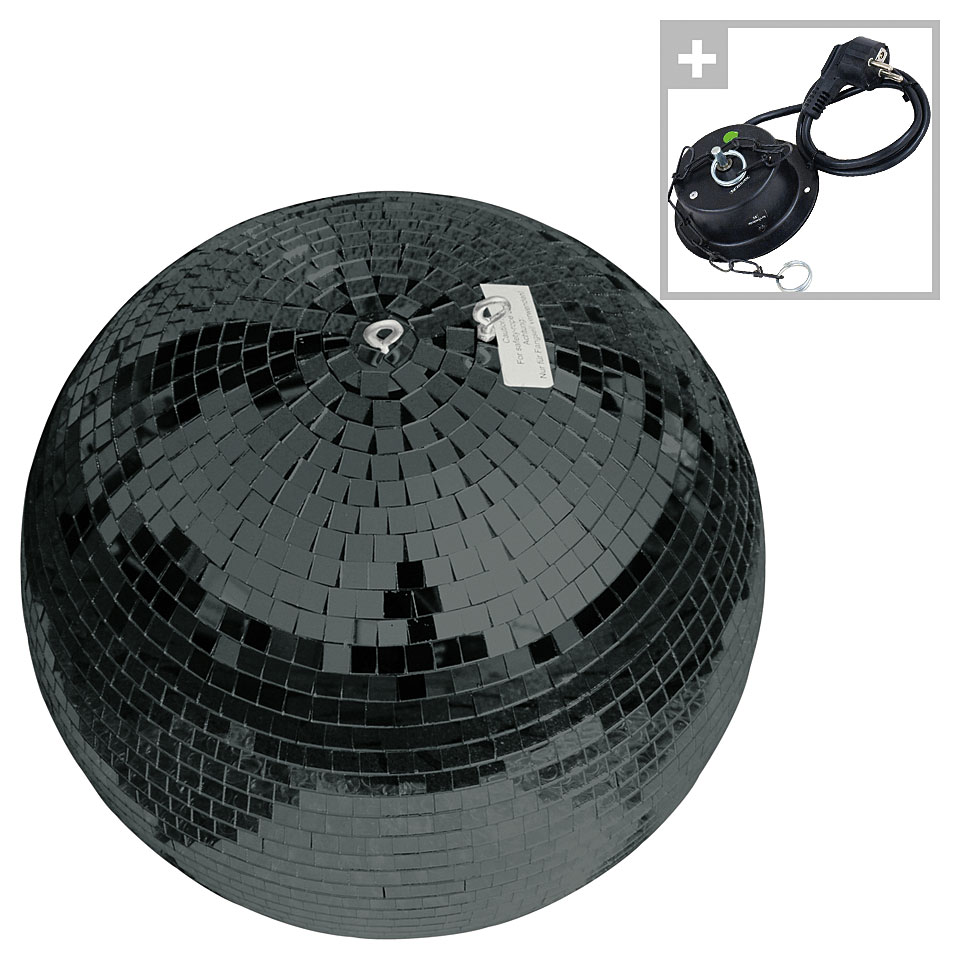 Musik Produktiv black disco ball 30 cm pack Discokugel von Musik Produktiv