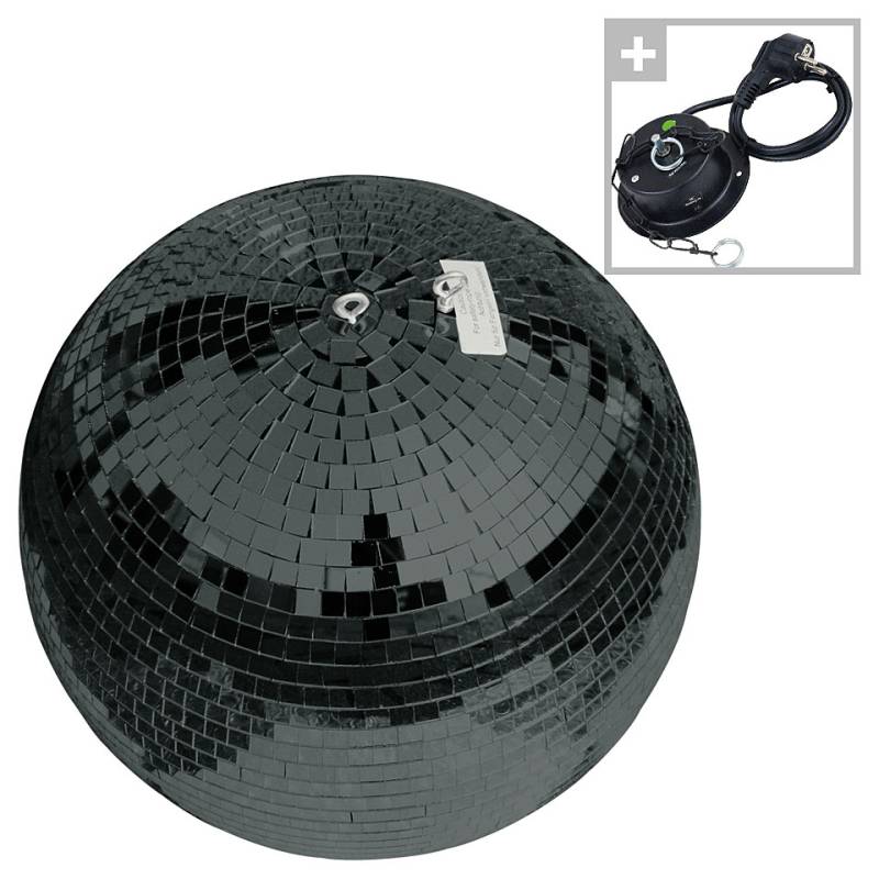 Musik Produktiv black disco ball 30 cm pack Discokugel von Musik Produktiv