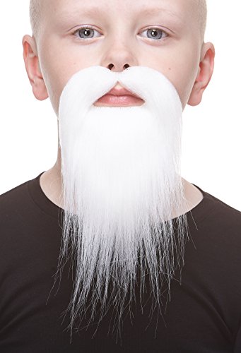 Mustaches Selbstklebender Ducktail Gefälschter Schnurrbart und Bart für Kinder, Neuheit, Falsche Gesichtsbehaarung, Kostümzubehör für Kinder, Weiß Farbe Mustaches Selbstklebender Ducktail Gefälschter Schnurrbart und Bart für Kinder, Neuheit, Falsche Gesichtsbehaarung, Kostümzubehör für Kinder, Weiß Farbe von Mustaches