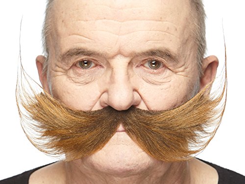 Mustaches Selbstklebender Fisherman's Gefälschter Schnurrbart, Neuheit, Falsche Gesichtsbehaarung, Kostümzubehör für Erwachsene, Braun Farbe Mustaches Selbstklebender Fisherman's Gefälschter Schnurrbart, Neuheit, Falsche Gesichtsbehaarung, Kostümzubehör für Erwachsene, Braun Farbe von Mustaches