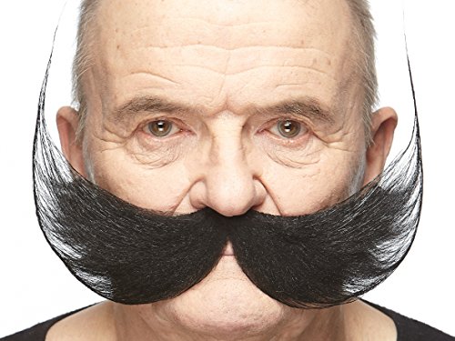 Mustaches Selbstklebender Fisherman's Gefälschter Schnurrbart, Neuheit, Falsche Gesichtsbehaarung, Kostümzubehör für Erwachsene, Schwarz Farbe Mustaches Selbstklebender Fisherman's Gefälschter Schnurrbart, Neuheit, Falsche Gesichtsbehaarung, Kostümzubehör für Erwachsene, Schwarz Farbe von Mustaches