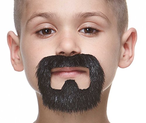 Mustaches Selbstklebender Inmate Gefälschter Schnurrbart und Bart für Kinder, Neuheit, Falsche Gesichtsbehaarung, Kostümzubehör für Kinder, Schwarz Glänzender Farbe Mustaches Selbstklebender Inmate Gefälschter Schnurrbart und Bart für Kinder, Neuheit, Falsche Gesichtsbehaarung, Kostümzubehör für Kinder, Schwarz Glänzender Farbe von Mustaches
