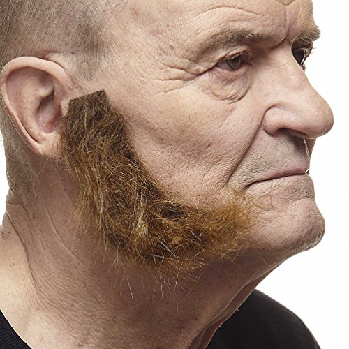 Mustaches Selbstklebender L Shaped Sideburns Gefälschte Hammelkoteletts, Neuheit, Falsche Gesichtsbehaarung, Kostümzubehör für Erwachsene, Braun Farbe Mustaches Selbstklebender L Shaped Sideburns Gefälschte Hammelkoteletts, Neuheit, Falsche Gesichtsbehaarung, Kostümzubehör für Erwachsene, Braun Farbe von Mustaches