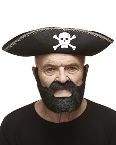 Mustaches Selbstklebender Nobleman Gefälschter Schnurrbart und Bart, Neuheit, Falsche Gesichtsbehaarung, Kostümzubehör für Erwachsene, Schwarz Farbe Mustaches Selbstklebender Nobleman Gefälschter Schnurrbart und Bart, Neuheit, Falsche Gesichtsbehaarung, Kostümzubehör für Erwachsene, Schwarz Farbe von Mustaches