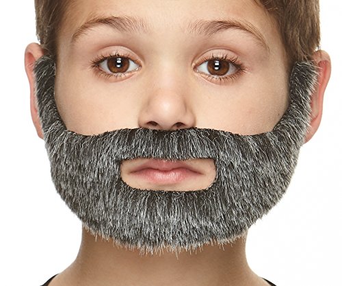 Mustaches Selbstklebender Nobleman Gefälschter Schnurrbart und Bart für Kinder, Neuheit, Falsche Gesichtsbehaarung, Kostümzubehör für Kinder, Salz und Pfeffer Farbe Mustaches Selbstklebender Nobleman Gefälschter Schnurrbart und Bart für Kinder, Neuheit, Falsche Gesichtsbehaarung, Kostümzubehör für Kinder, Salz und Pfeffer Farbe von Mustaches