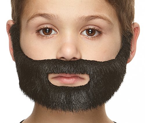 Mustaches Selbstklebender Nobleman Gefälschter Schnurrbart und Bart für Kinder, Neuheit, Falsche Gesichtsbehaarung, Kostümzubehör für Kinder, Schwarz Glänzender Farbe Mustaches Selbstklebender Nobleman Gefälschter Schnurrbart und Bart für Kinder, Neuheit, Falsche Gesichtsbehaarung, Kostümzubehör für Kinder, Schwarz Glänzender Farbe von Mustaches