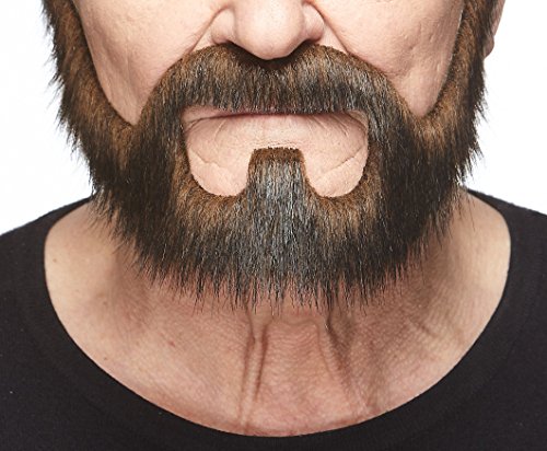 Mustaches Selbstklebender On Bail Falscher Bart, Neuheit, Falsche Gesichtsbehaarung, Kostümzubehör für Erwachsene, Braun Farbe Mustaches Selbstklebender On Bail Falscher Bart, Neuheit, Falsche Gesichtsbehaarung, Kostümzubehör für Erwachsene, Braun Farbe von Mustaches