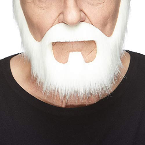 Mustaches Selbstklebender On Bail Falscher Bart, Neuheit, Falsche Gesichtsbehaarung, Kostümzubehör für Erwachsene, Weiß Farbe Mustaches Selbstklebender On Bail Falscher Bart, Neuheit, Falsche Gesichtsbehaarung, Kostümzubehör für Erwachsene, Weiß Farbe von Mustaches