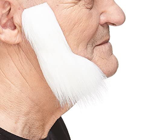 Mustaches Selbstklebender Sideburns Gefälschte Hammelkoteletts, Neuheit, Falsche Gesichtsbehaarung, Kostümzubehör für Erwachsene, Weiß Farbe Mustaches Selbstklebender Sideburns Gefälschte Hammelkoteletts, Neuheit, Falsche Gesichtsbehaarung, Kostümzubehör für Erwachsene, Weiß Farbe von Mustaches