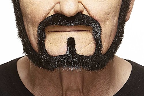 Mustaches Selbstklebender Squatter Falscher Bart, Neuheit, Falsche Gesichtsbehaarung, Kostümzubehör für Erwachsene, Schwarz Glänzender Farbe Mustaches Selbstklebender Squatter Falscher Bart, Neuheit, Falsche Gesichtsbehaarung, Kostümzubehör für Erwachsene, Schwarz Glänzender Farbe von Mustaches