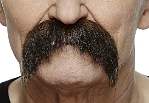 Mustaches Selbstklebender Walrus Gefälschter Schnurrbart, Neuheit, Falsche Gesichtsbehaarung, Kostümzubehör für Erwachsene, Braun mit Grau Farbe Mustaches Selbstklebender Walrus Gefälschter Schnurrbart, Neuheit, Falsche Gesichtsbehaarung, Kostümzubehör für Erwachsene, Braun mit Grau Farbe von Mustaches