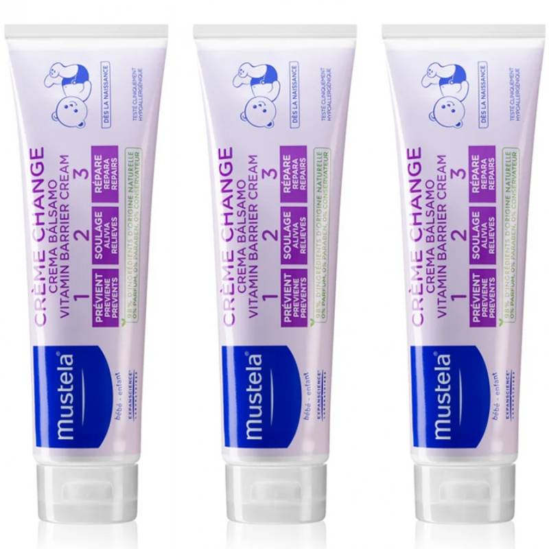 3 PACKUNGEN - Pasta Cambio 1-2-3 Mustela 150 ml von Mustela