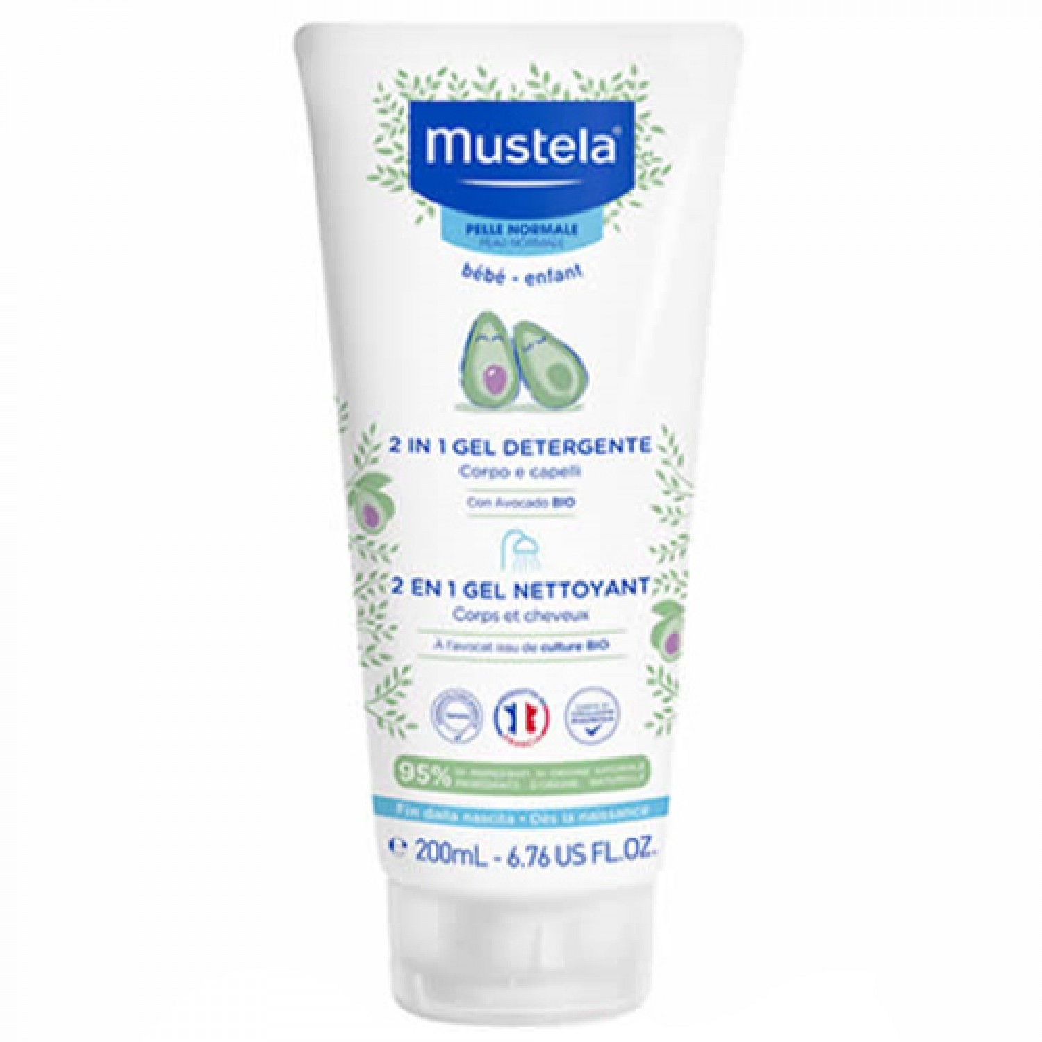 Mustela 2 in 1 Reinigungsgel 200ml Mustela 2 in 1 Reinigungsgel 200ml von Mustela