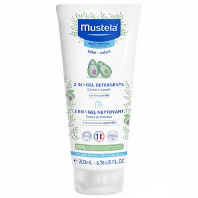 Mustela 2 in 1 Reinigungsgel 200ml von Mustela