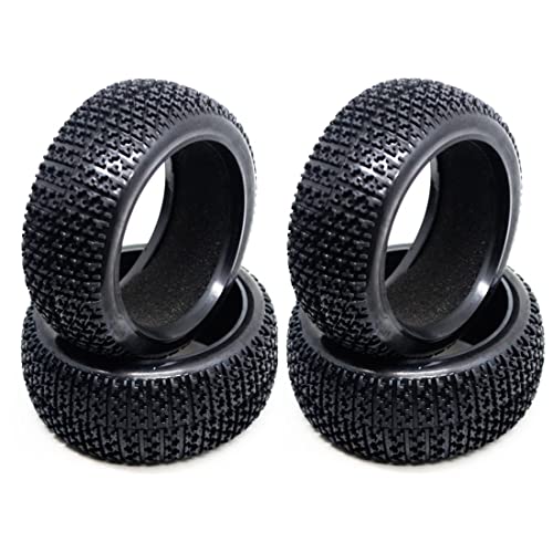 Muuoeou 4 StüCk 109 Mm 1/8 RC Offroad-Auto-Gummireifen für Redcat MP9 Hobao Upgrade-Teile von Muuoeou