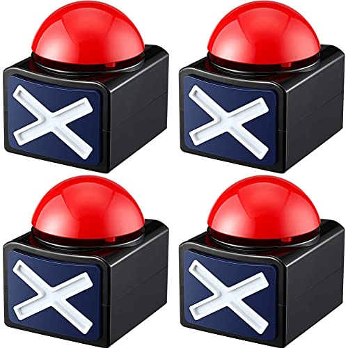 Muuoeou 4 StüCke Spiel Antwort Buzzer, Spiel Buzzer Alarm Sound Play Taste mit Licht Trivia Quiz Got Talent Buzzer Spiel Spielzeug für Kinder Muuoeou 4 StüCke Spiel Antwort Buzzer, Spiel Buzzer Alarm Sound Play Taste mit Licht Trivia Quiz Got Talent Buzzer Spiel Spielzeug für Kinder von Muuoeou